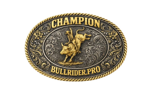 Bullrider champion buckle